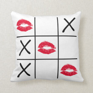 Lips Tic Tac Toe Kussen