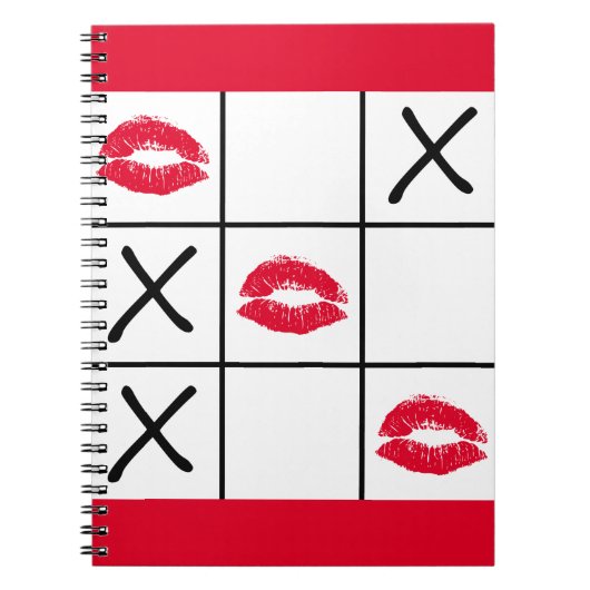 Lips Tic Tac Toe Notitieboek (Voorkant)