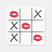 Lips Tic Tac Toe Servet (Voorkant)