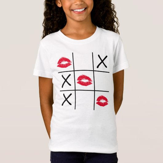 Lips Tic Tac Toe T-shirt (Voorkant)