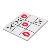 Lips Tic Tac Toe Tegeltje (Zijkant)