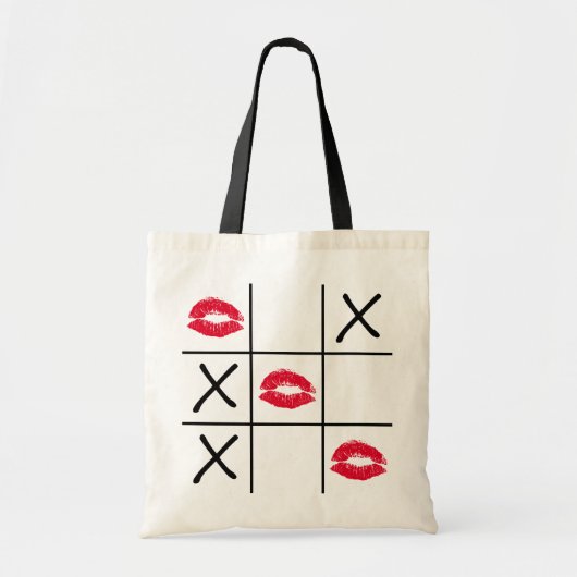 Lips Tic Tac Toe Tote Bag (Voorkant)