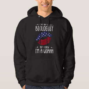 Lips USA Ik ben misschien geen bioloog maar ik wee Hoodie