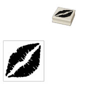 Lips - verzegeld met een kus rubberstempel (Gestempeld)