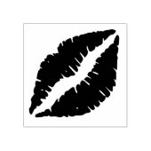 Lips - verzegeld met een kus rubberstempel (Afrduk)