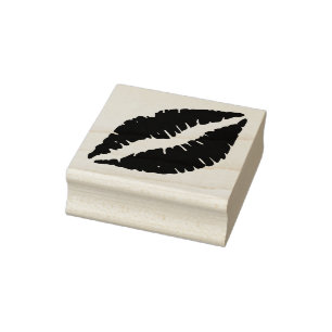 Lips - verzegeld met een kus rubberstempel