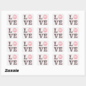 Lips Vierkante Sticker (Vel)