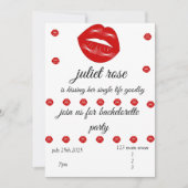 Lips vrijgezellenfeest kaart (Voorkant)