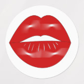 Lips vrijgezellenfeest labels (Design 1)