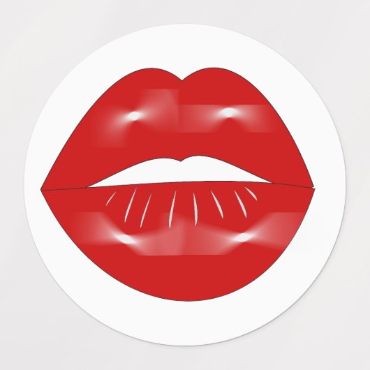 Lips vrijgezellenfeest labels (Design 1)