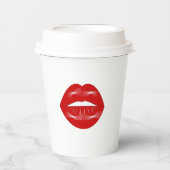 Lips vrijgezellenfeest papieren bekers (Voorkant)