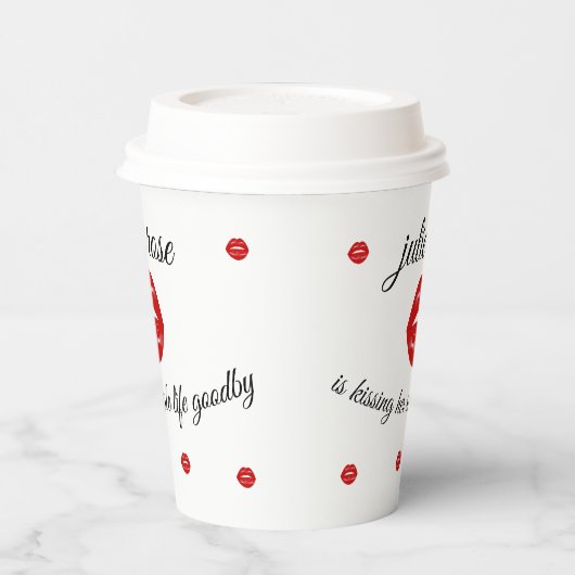 Lips vrijgezellenfeest papieren bekers (Links)