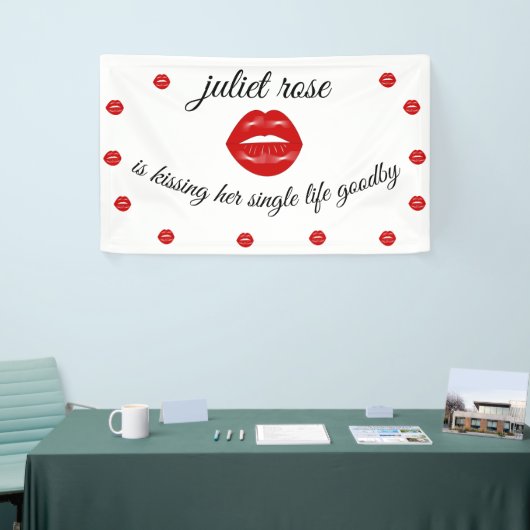 Lips vrijgezellenfeest spandoek (Beurs)