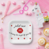 Lips vrijgezellenparty papieren bordje (Feest)