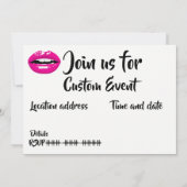 Lips waarvoor je uitgenodigd bent kaart (Achterkant)