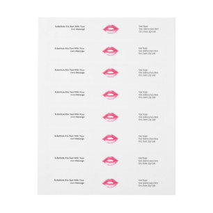 Lips Wraparound-adreslabel