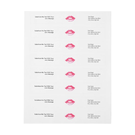 Lips Wraparound-adreslabel (Vel)