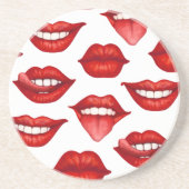 Lips Zandsteen Onderzetter (Voorkant)