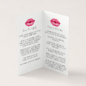 Lipsense Application Instructions Booklet Visitekaartje (Binnen)