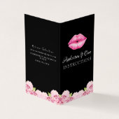 Lipsense Application Instructions Booklet Visitekaartje (Buitenkant)