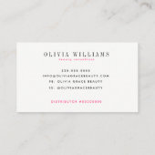 Lipsense Beauty Rewards-kaart Klantenkaartje (Achterkant)