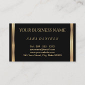 Lipsense Cinnamon Red Lips op zwart Visitekaartje (Achterkant)