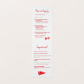 LipSense distributeur waterverf rood gouden lippen Visitekaartje (Binnenkant ongevouwen)