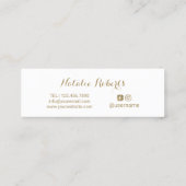 LipSense Distributor 3D Script Roos Gold Lips Mini Visitekaartje (Achterkant)