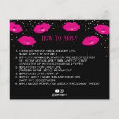 LipSense Distributor Hot Pink Lips voor toepassing Flyer (Voorkant)