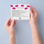 Lipsense Distributor Hot-roze lips Hoe past u deze Flyer (Hand)