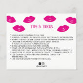 Lipsense Distributor Hot-roze lips Hoe past u deze Flyer (Achterkant)