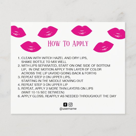 Lipsense Distributor Hot-roze lips Hoe past u deze Flyer (Voorkant)