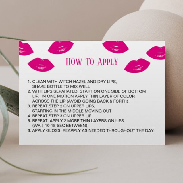 Lipsense Distributor Hot-roze lips Hoe past u deze Visitekaartjes (Creator heeft geüpload)