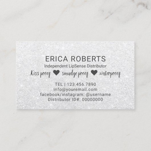 LipSense Distributor Red Lips Silver Loyalty (Achterkant)