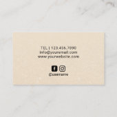 Lipsense Distributor Roos Gold Lips Elegant Visitekaartje (Achterkant)