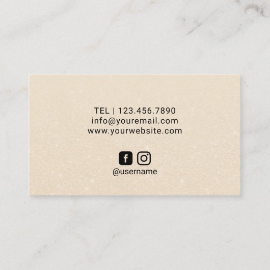 Lipsense Distributor Roos Gold Lips Elegant Visitekaartje (Achterkant)