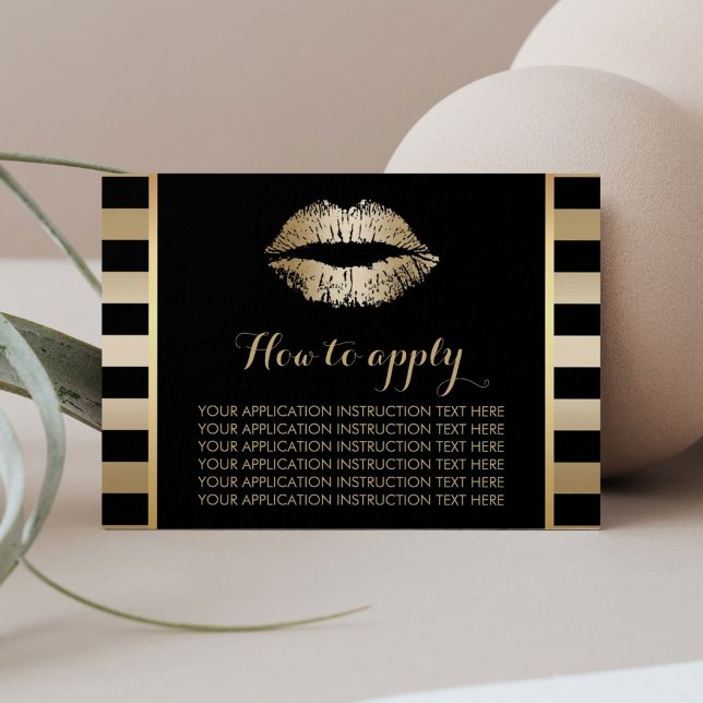 LipSense Gold Lips Toepassing Instructies Visitekaartje (Creator heeft geüpload)