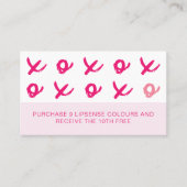 LipSense knuffelt en kust XOXO Pink Klantenkaartje (Voorkant)