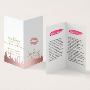 LipSense Lips Distributor Roos Gold Driving Visitekaartje