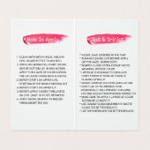 LipSense Lips Distributor Roos Gold Driving Visitekaartje (Binnenkant ongevouwen)