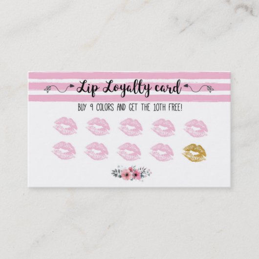 Lipsense loyalty card (Voorkant)