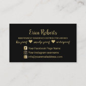 Lipsense Makeup Artiest Roos Gold Lips Social Medi Visitekaartje (Achterkant)