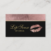 Lipsense Makeup Artiest Roos Gold Lips Social Medi Visitekaartje (Voorkant)