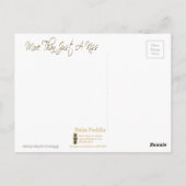 Lipsense Red Glitter Licht op zwart Briefkaart (Achterkant)