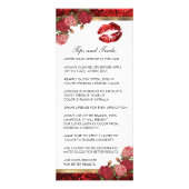 Lipsense Red Rose Glitter Lip Instructies Reclamekaart (Achterkant)