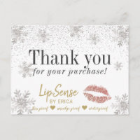 LipSense Roos Gold Lips Snowflakes Hartelijk dank