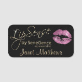 Lipsense - roze lippen naamplaatje (Voorkant)