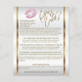 Lipsense Senegence Roze glitter Lip Instructies Flyer (Achterkant)