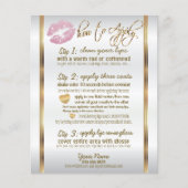 Lipsense Senegence Roze glitter Lip Instructies Flyer (Voorkant)