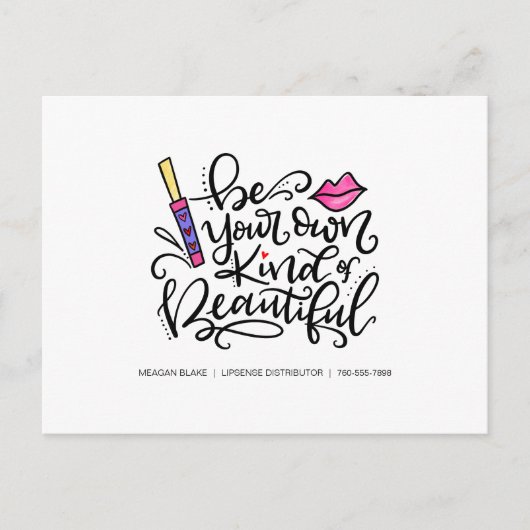 LipSense toepassing, Tips, Tricks, Exfoliatie Aankondigingskaart (Voorkant)